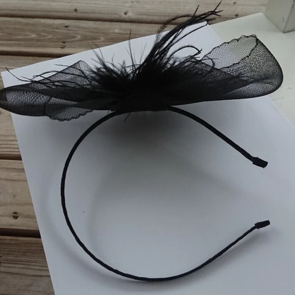 Nordstrom elegant big bow cocktail black headband